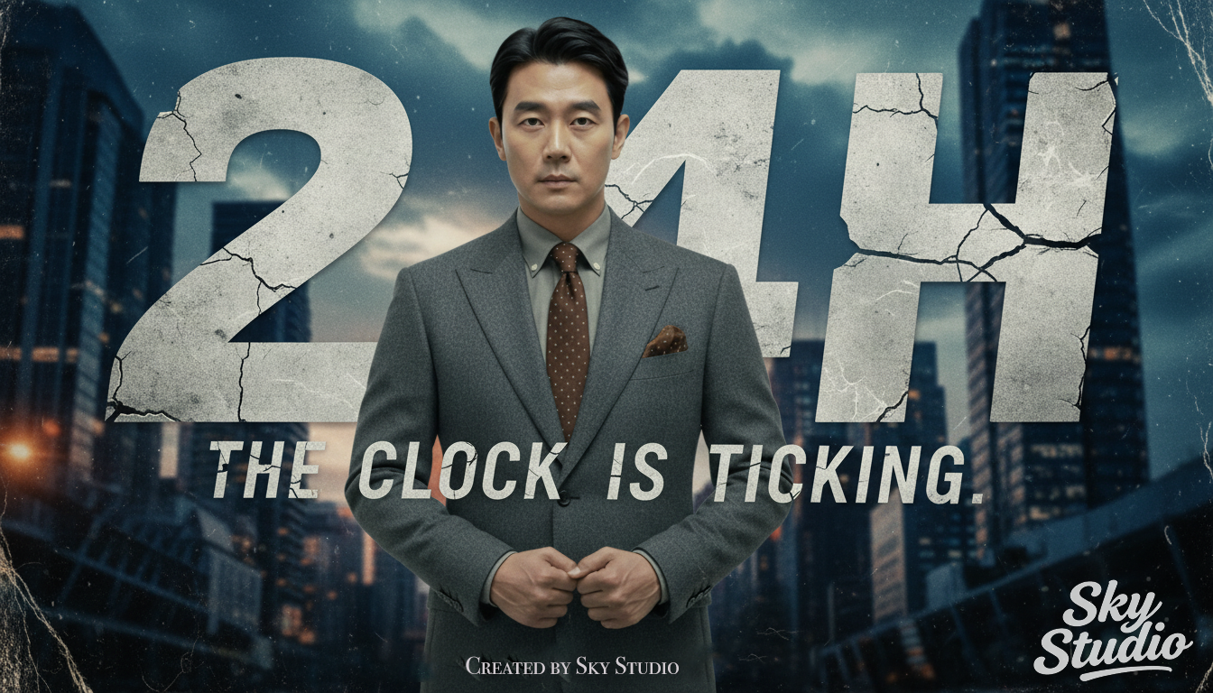 Movie poster for the AI sci-fi short film 24 Hours