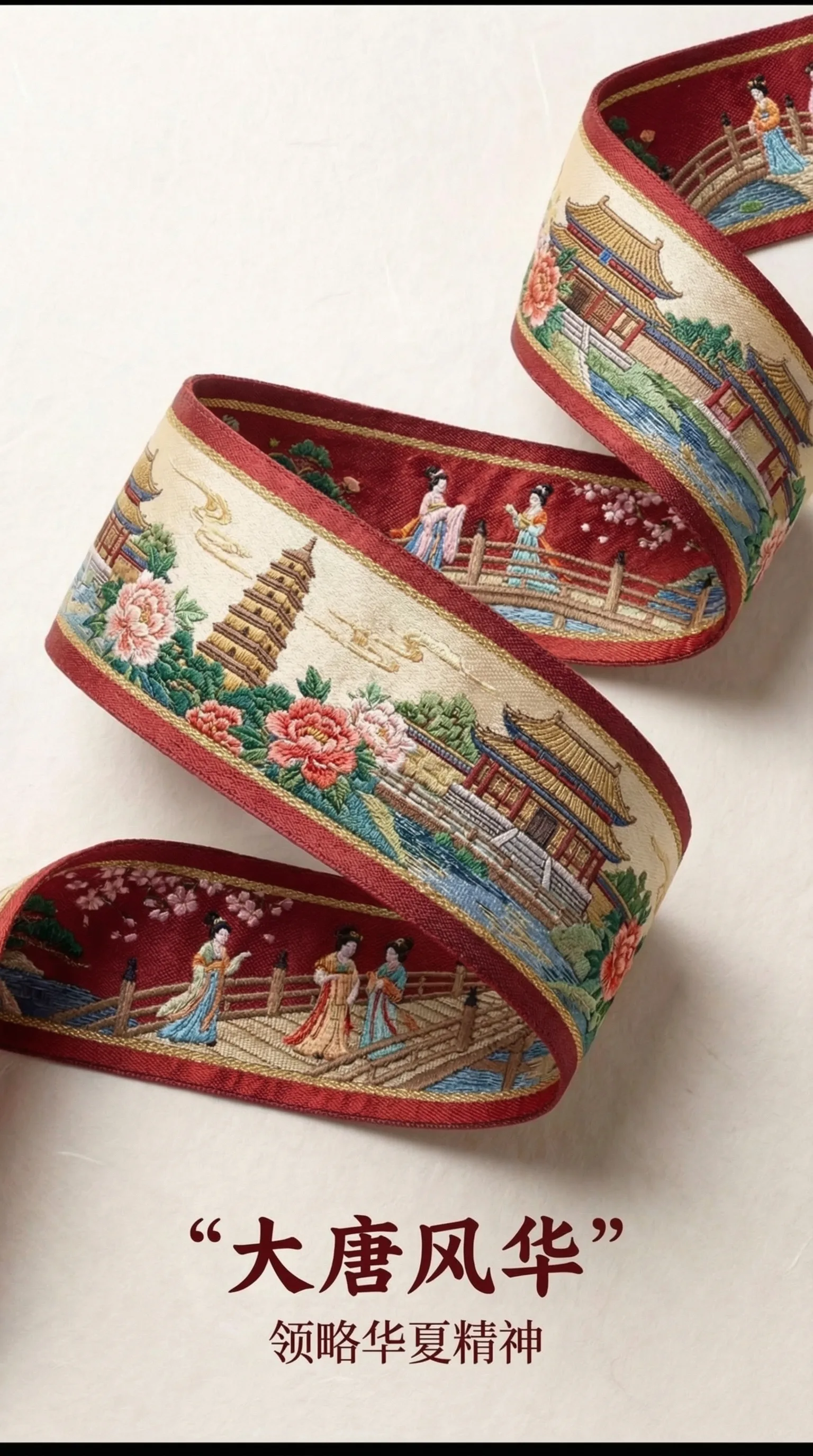 AI-generated vertical image themed around the Tang dynasty