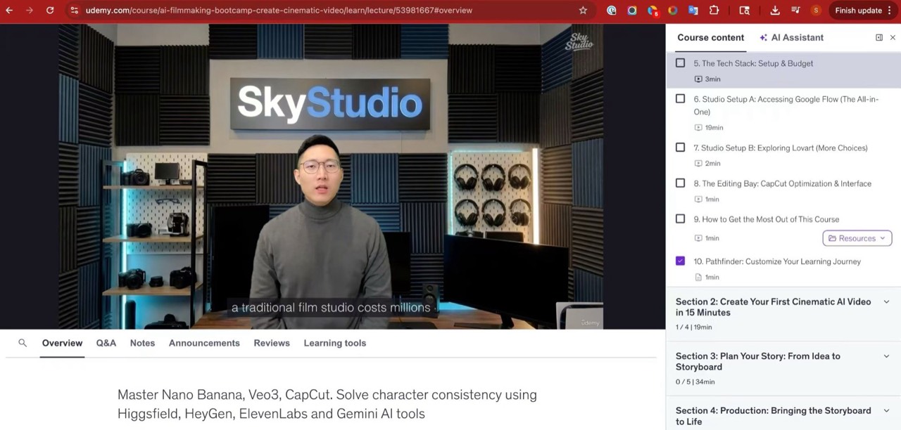 Online course screenshot 2