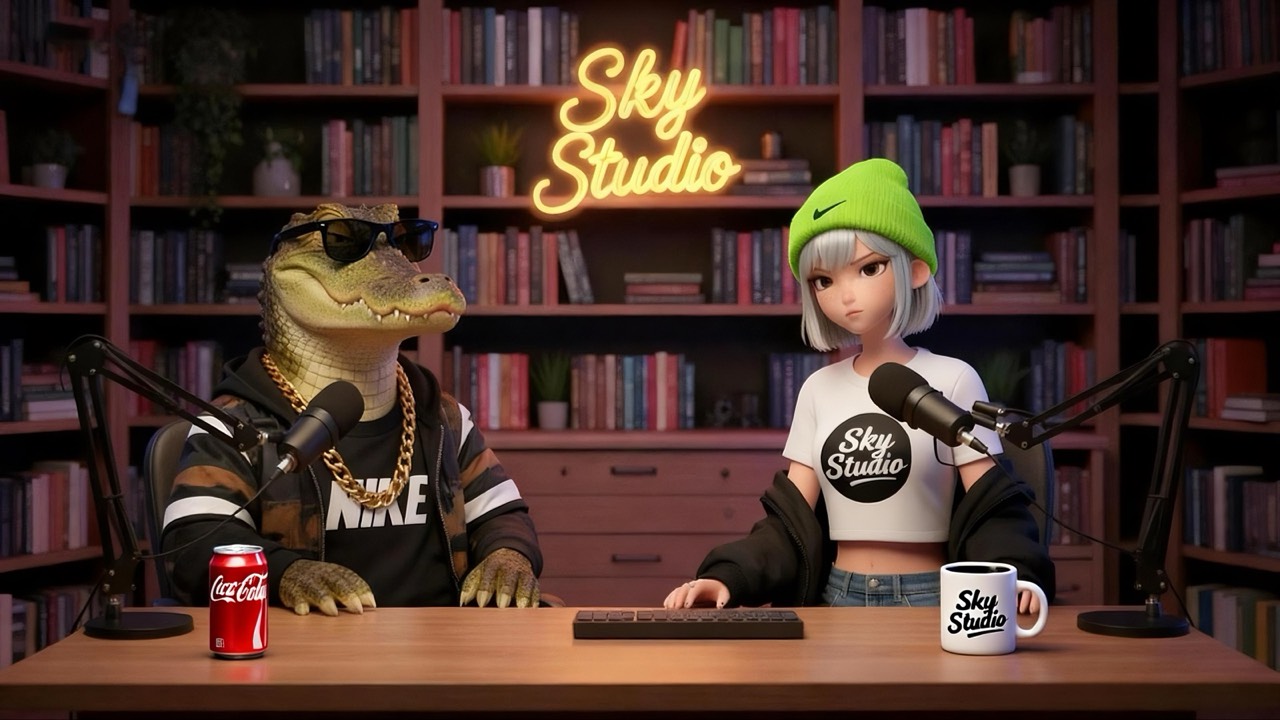 Main visual for the Mr. Crocodile video podcast